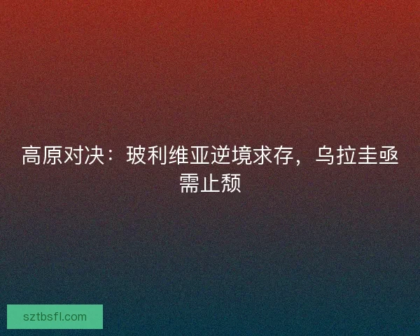 高原对决：玻利维亚逆境求存，乌拉圭亟需止颓